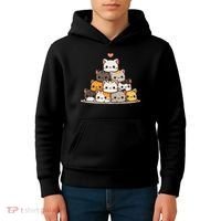 Cat Cute Cats Anime Kawaii Kids Hoodie thumb 4