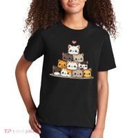 Cat Cute Cats Anime Kawaii Kids T-Shirt thumb 2