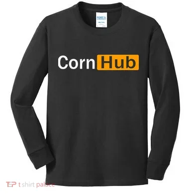 Cornhub Cornhole Cornholer Kids Long Sleeve Shirt