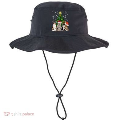 Cute Cat Christmas Tree Cat Lover Xmas Cat Mom Gift Bucket Hat