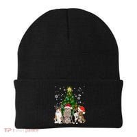 Cute Cat Christmas Tree Cat Lover Xmas Cat Mom Gift Beanie thumb 0