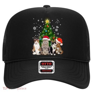 Cute Cat Christmas Tree Cat Lover Xmas Cat Mom Gift Hat
