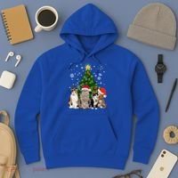 Cute Cat Christmas Tree Cat Lover Xmas Cat Mom Gift Hoodie thumb 3