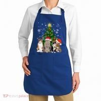 Cute Cat Christmas Tree Cat Lover Xmas Cat Mom Gift Apron thumb 2