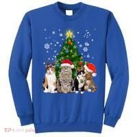 Cute Cat Christmas Tree Cat Lover Xmas Cat Mom Gift Sweatshirt thumb 0