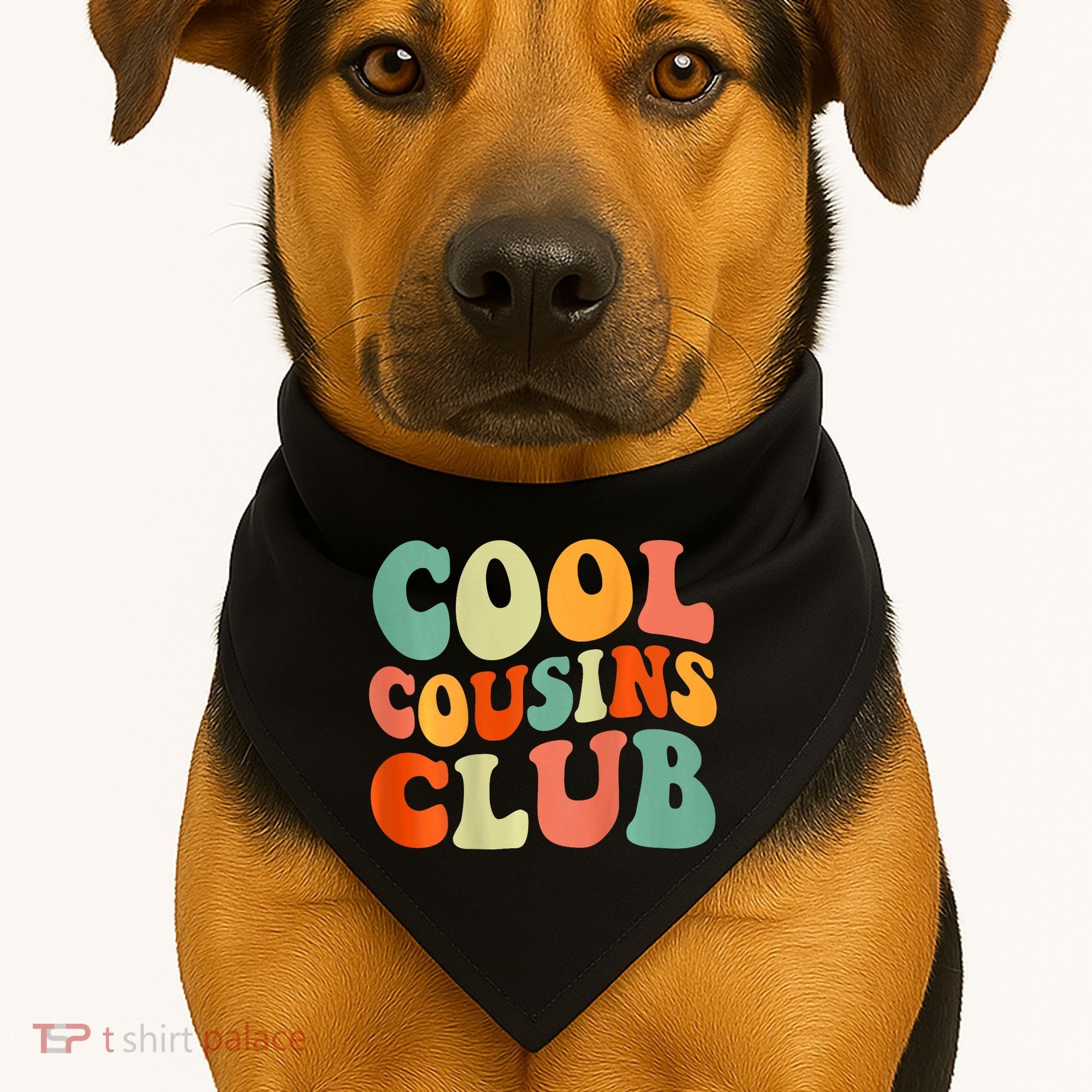 Cool Cousin Club Retro Cousin Matching Family Crew USA-Made Doggie Bandana