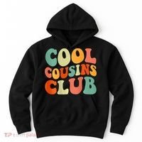 Cool Cousin Club Retro Cousin Matching Family Crew Hoodie thumb 0