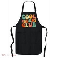 Cool Cousin Club Retro Cousin Matching Family Crew Apron thumb 0