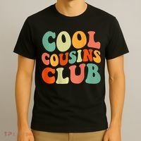Cool Cousin Club Retro Cousin Matching Family Crew T-Shirt thumb 3