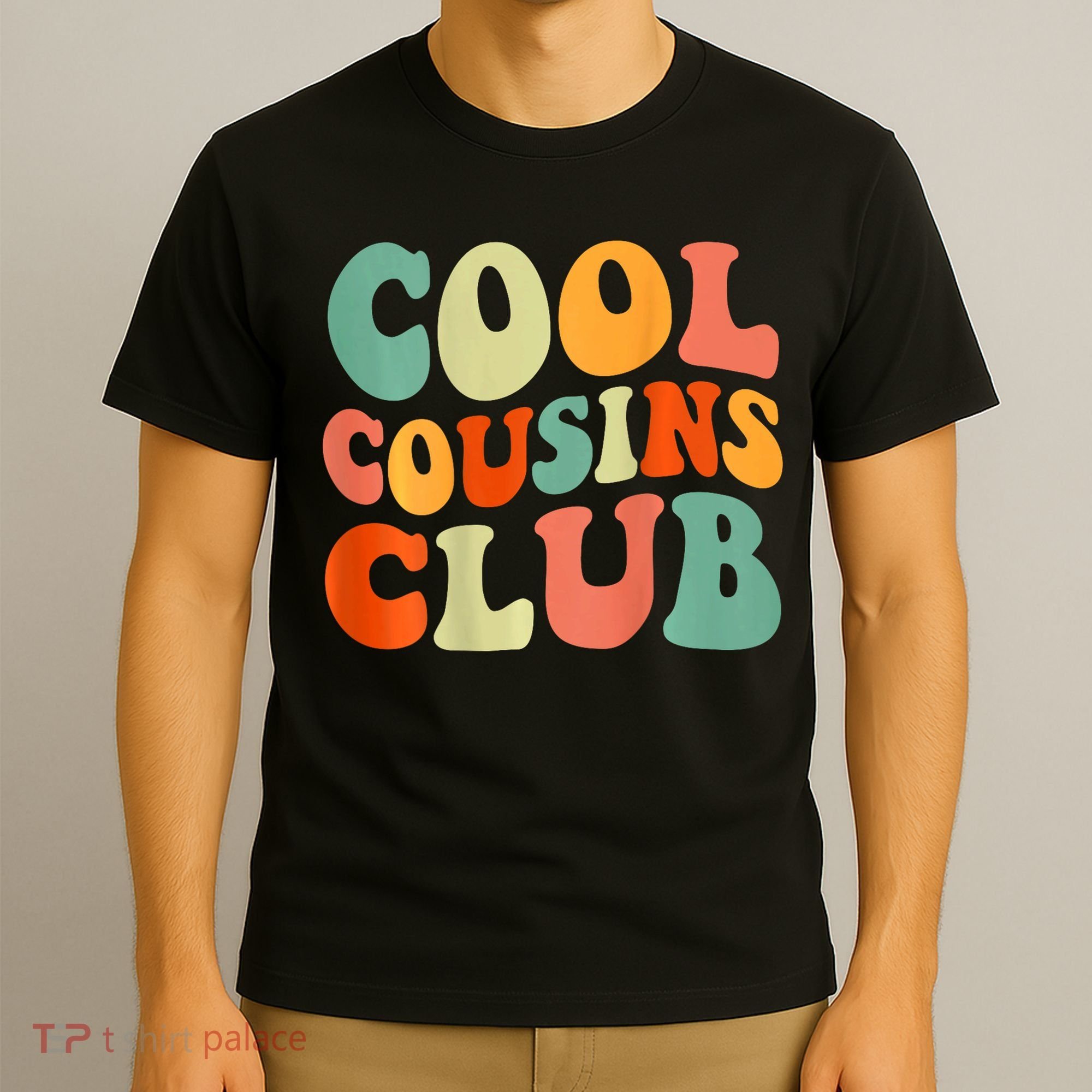 Cool Cousin Club Retro Cousin Matching Family Crew T-Shirt