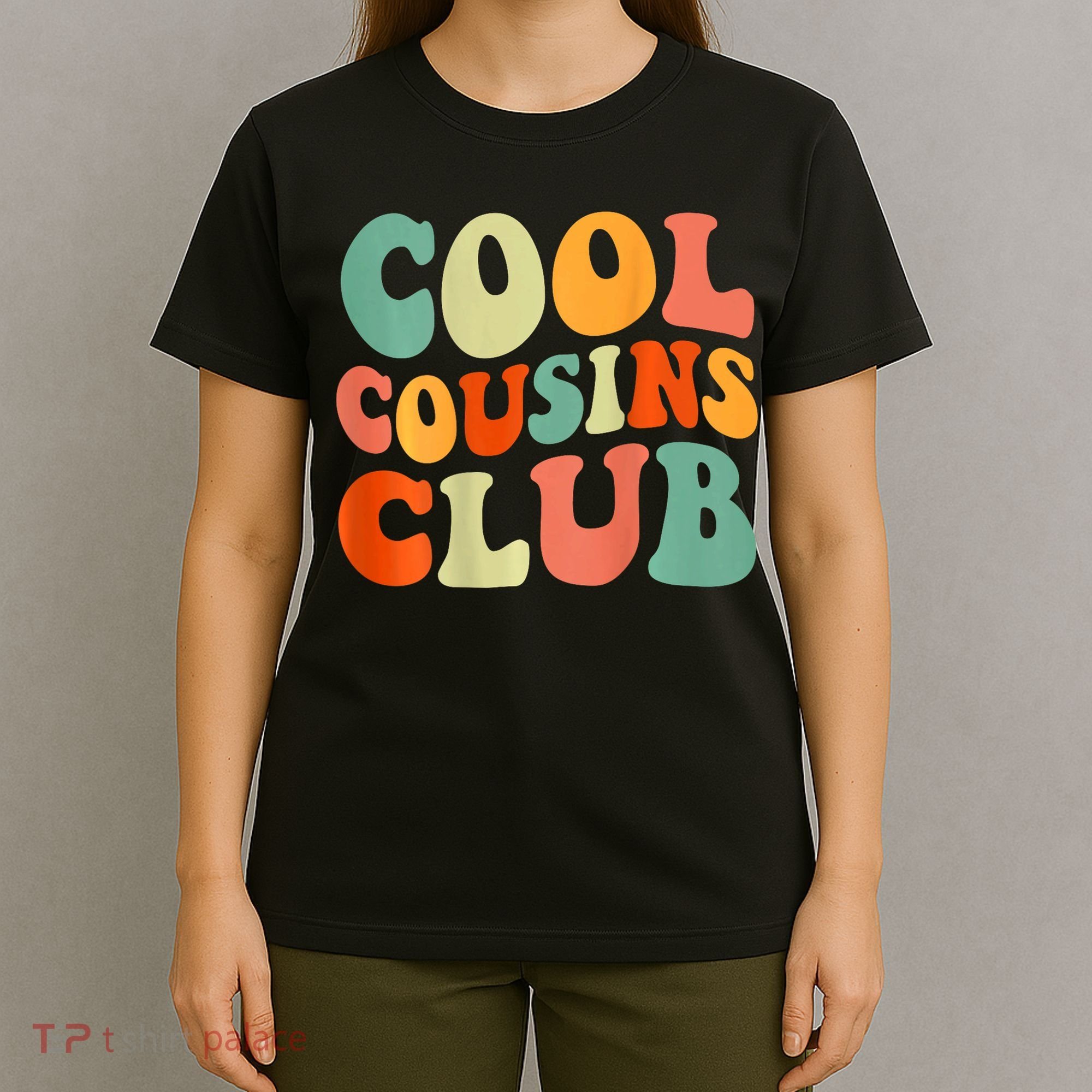 Cool Cousin Club Retro Cousin Matching Family Crew T-Shirt