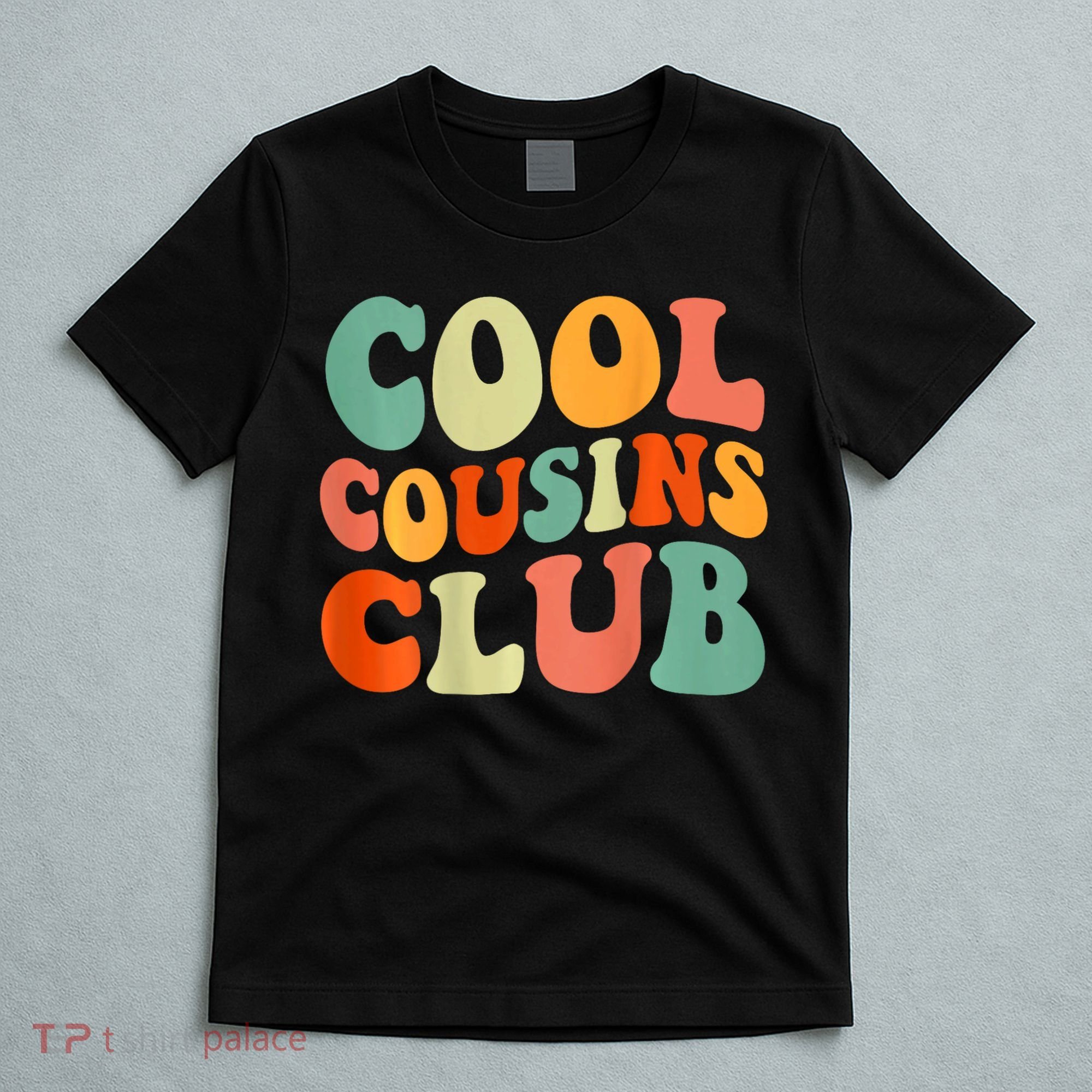 Cool Cousin Club Retro Cousin Matching Family Crew T-Shirt