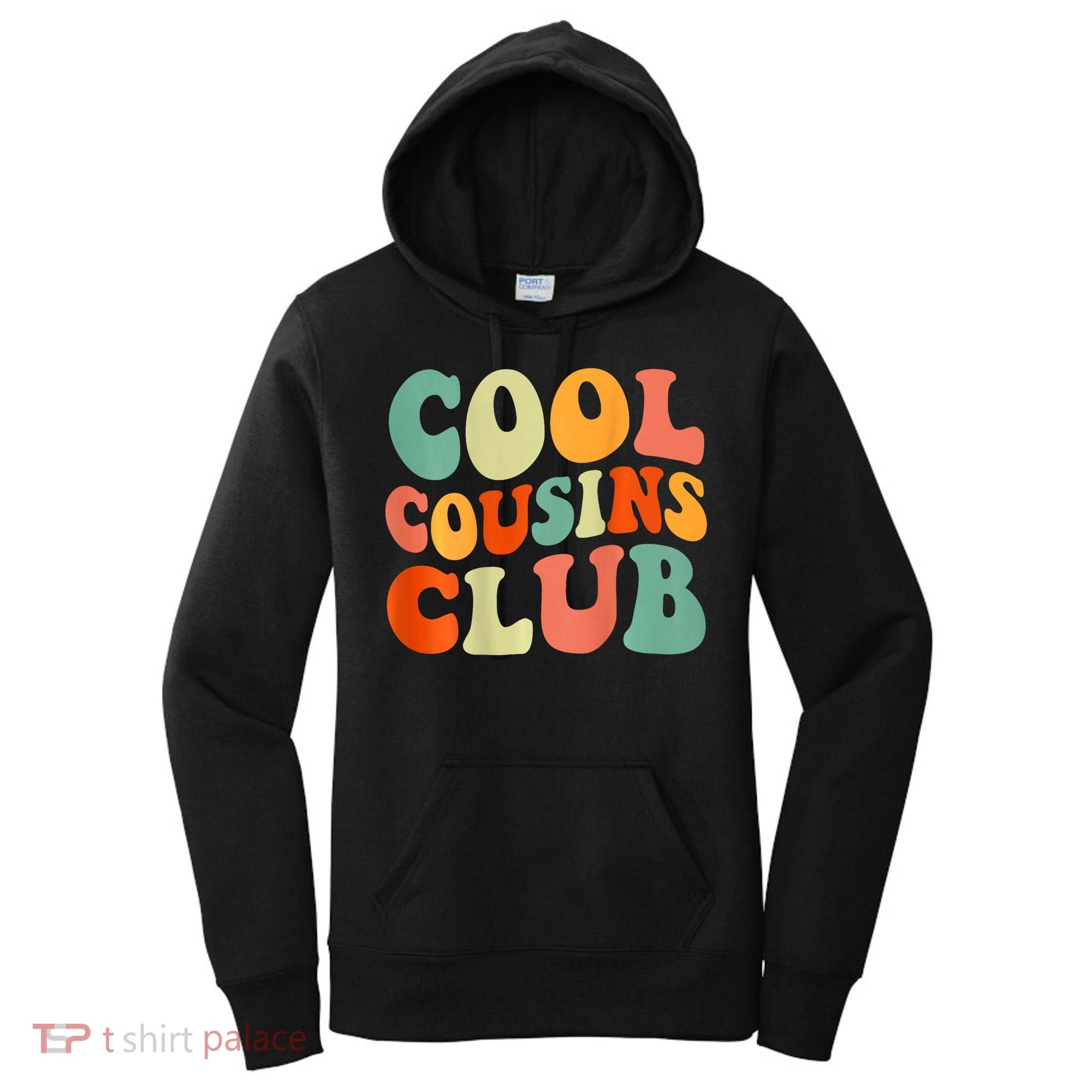 Cool Cousin Club Retro Cousin Matching Family Crew Women's Hoodie