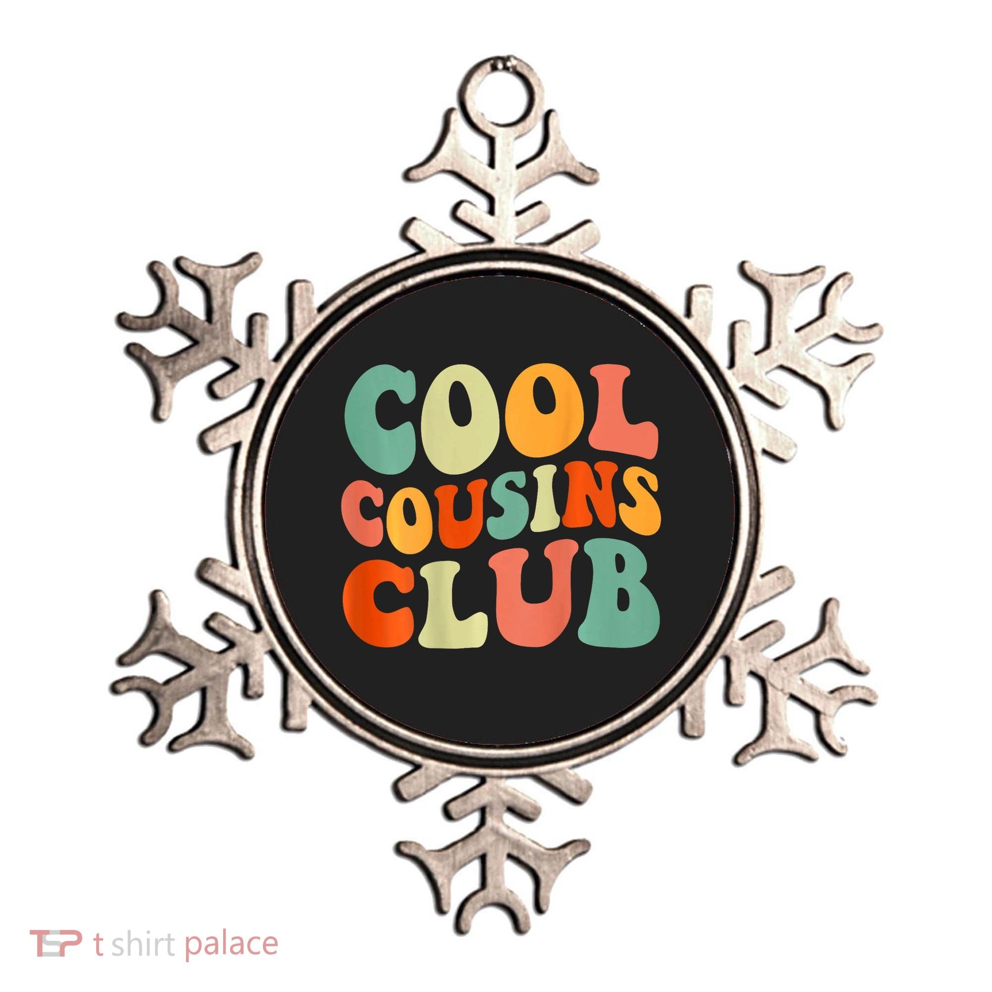Cool Cousin Club Retro Cousin Matching Family Crew Ornament
