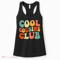 Cool Cousin Club Retro Cousin Matching Family Crew Women's Tank Top thumb 0