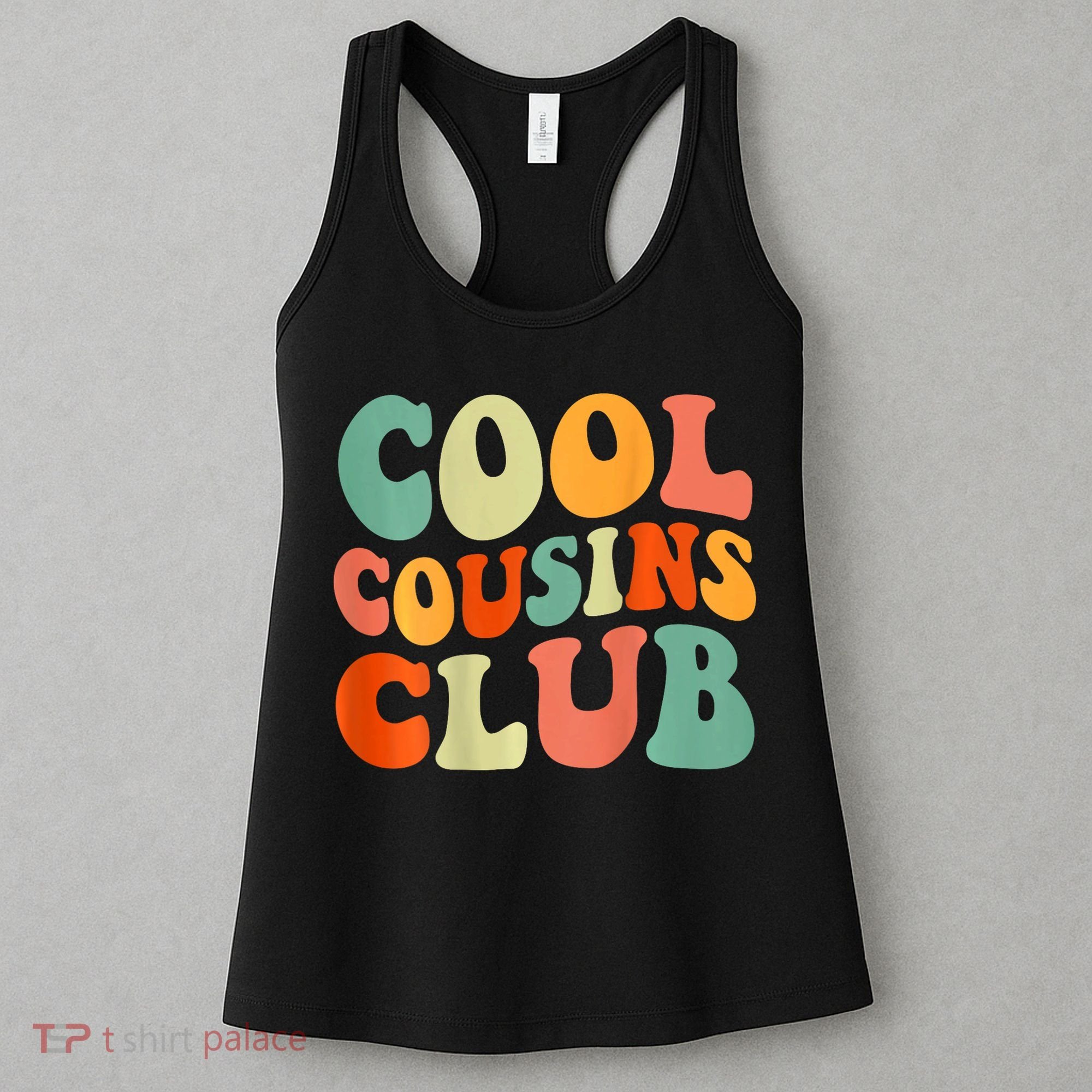 Cool Cousin Club Retro Cousin Matching Family Crew Women's Tank Top
