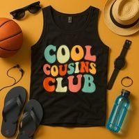 Cool Cousin Club Retro Cousin Matching Family Crew Tank Top thumb 4