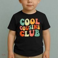 Cool Cousin Club Retro Cousin Matching Family Crew Toddler T-Shirt thumb 2