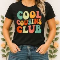 Cool Cousin Club Retro Cousin Matching Family Crew Women's T-Shirt thumb 2
