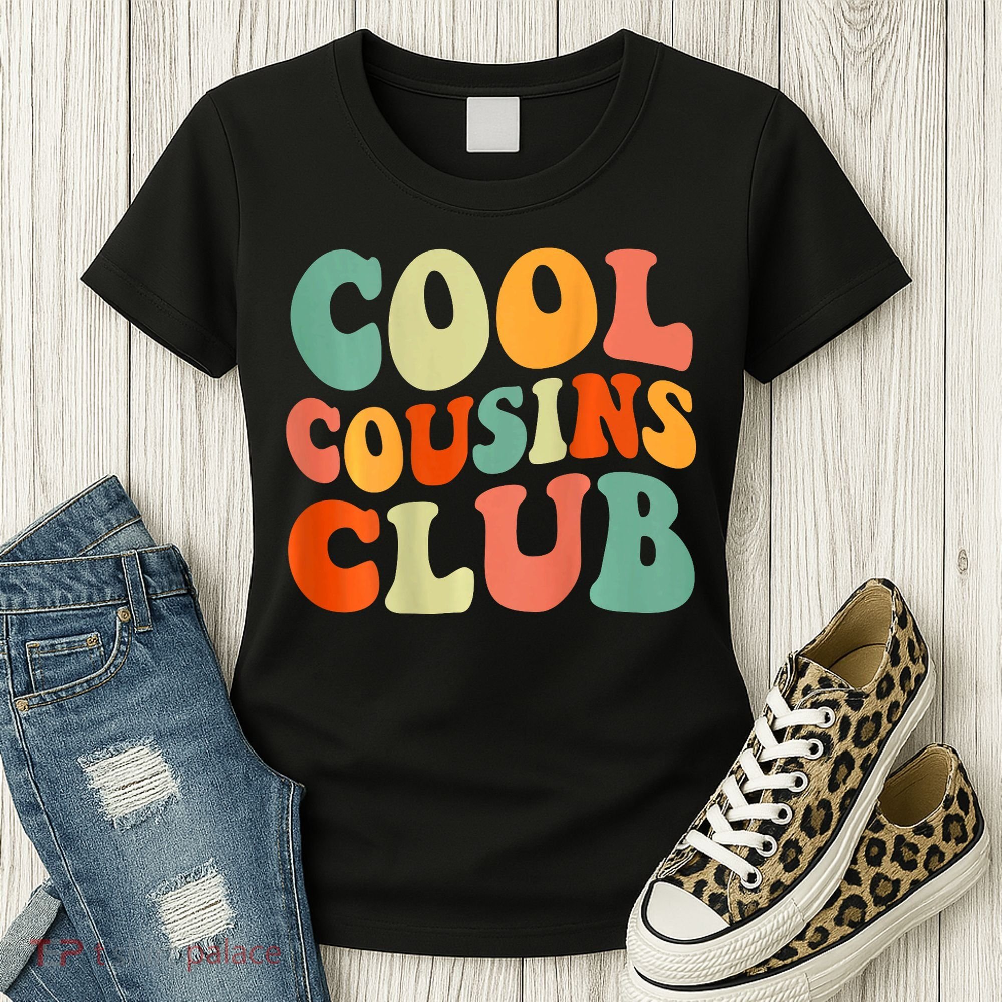 Cool Cousin Club Retro Cousin Matching Family Crew Women's T-Shirt