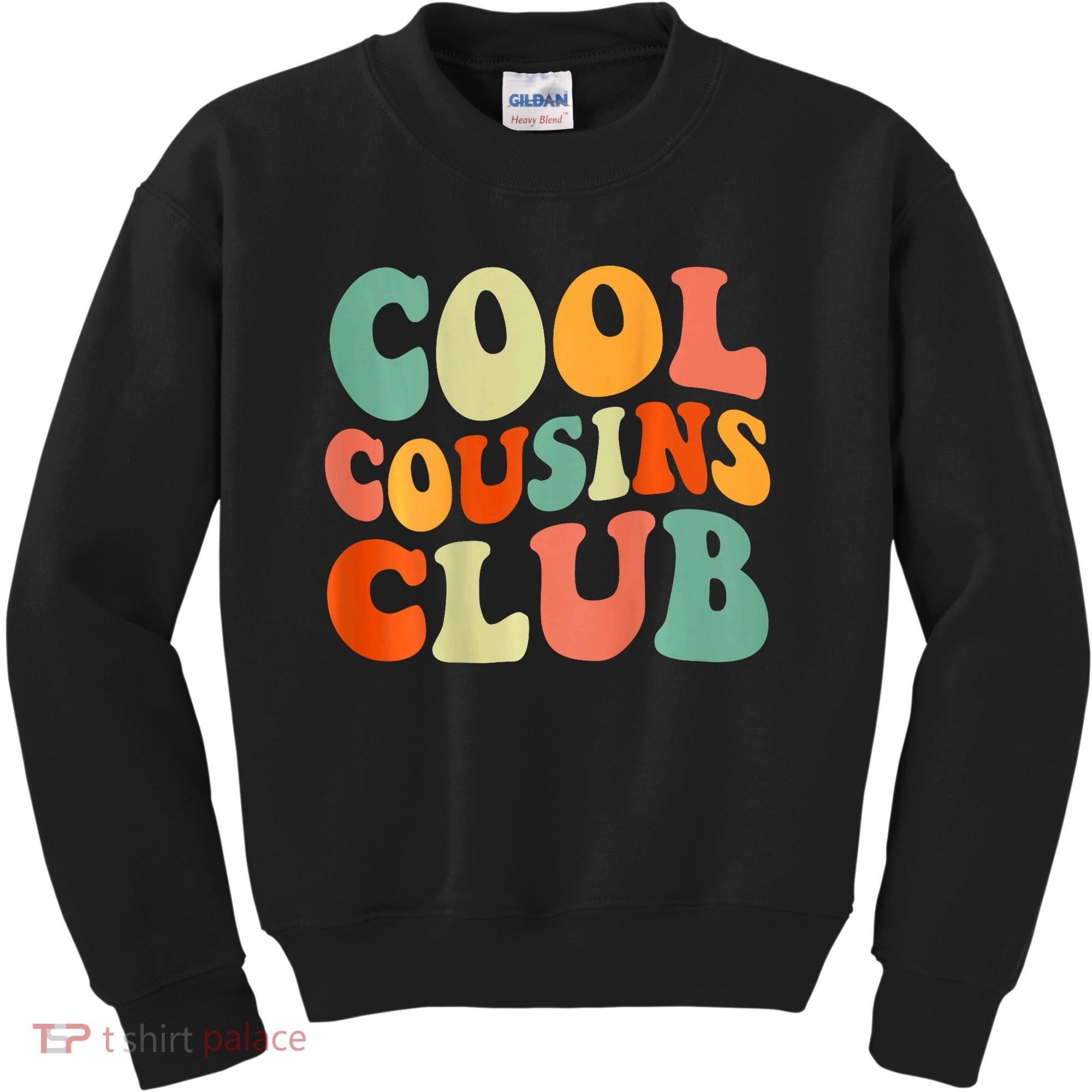 Cool Cousin Club Retro Cousin Matching Family Crew Kids Sweatshirt