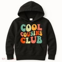 Cool Cousin Club Retro Cousin Matching Family Crew Kids Hoodie thumb 0