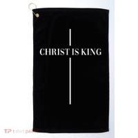 Christian Christianity Christ Is King Jesus Christ Catholic Golf Towel thumb 0