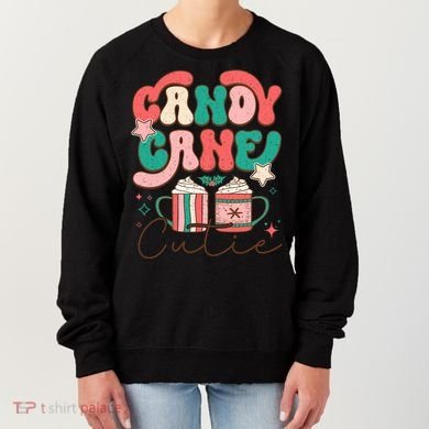 Candy Cane Cutie Festive Graphic Women's Sweatshirt