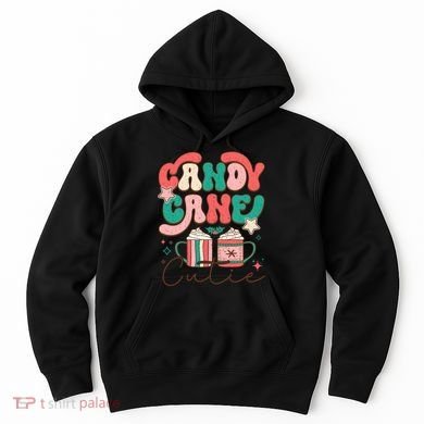 Candy Cane Cutie Festive Graphic Hoodie