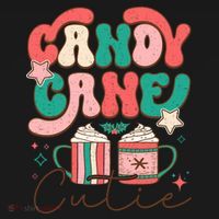 Candy Cane Cutie Festive Graphic Sweatshirt thumb 3