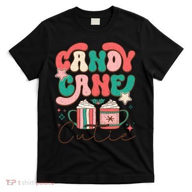 Candy Cane Cutie Festive Graphic T-Shirt