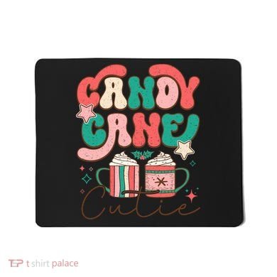 Candy Cane Cutie Festive Graphic Mousepad