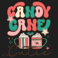 Candy Cane Cutie Festive Graphic Hat thumb 2