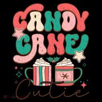 Candy Cane Cutie Festive Graphic Toddler Hoodie thumb 2