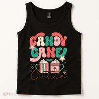Candy Cane Cutie Festive Graphic Tank Top thumb 2