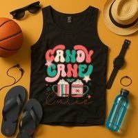 Candy Cane Cutie Festive Graphic Tank Top thumb 4