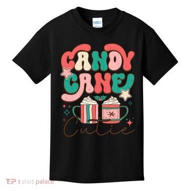 Candy Cane Cutie Festive Graphic Kids T-Shirt