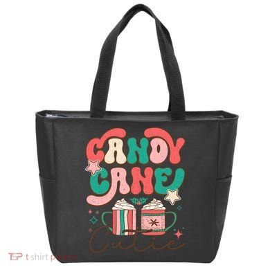 Candy Cane Cutie Festive Graphic Tote Bag
