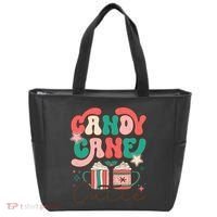 Candy Cane Cutie Festive Graphic Tote Bag thumb 0