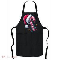 Candy Cane Christmas Lights Holiday Apron thumb 0