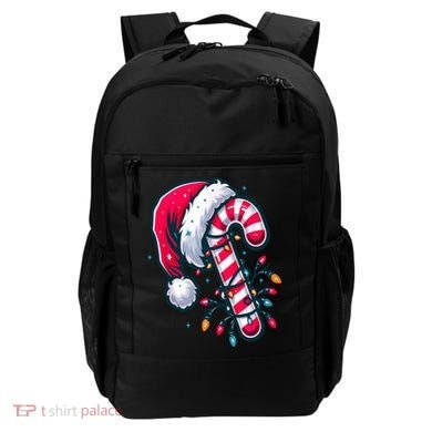 Candy Cane Christmas Lights Holiday Backpack