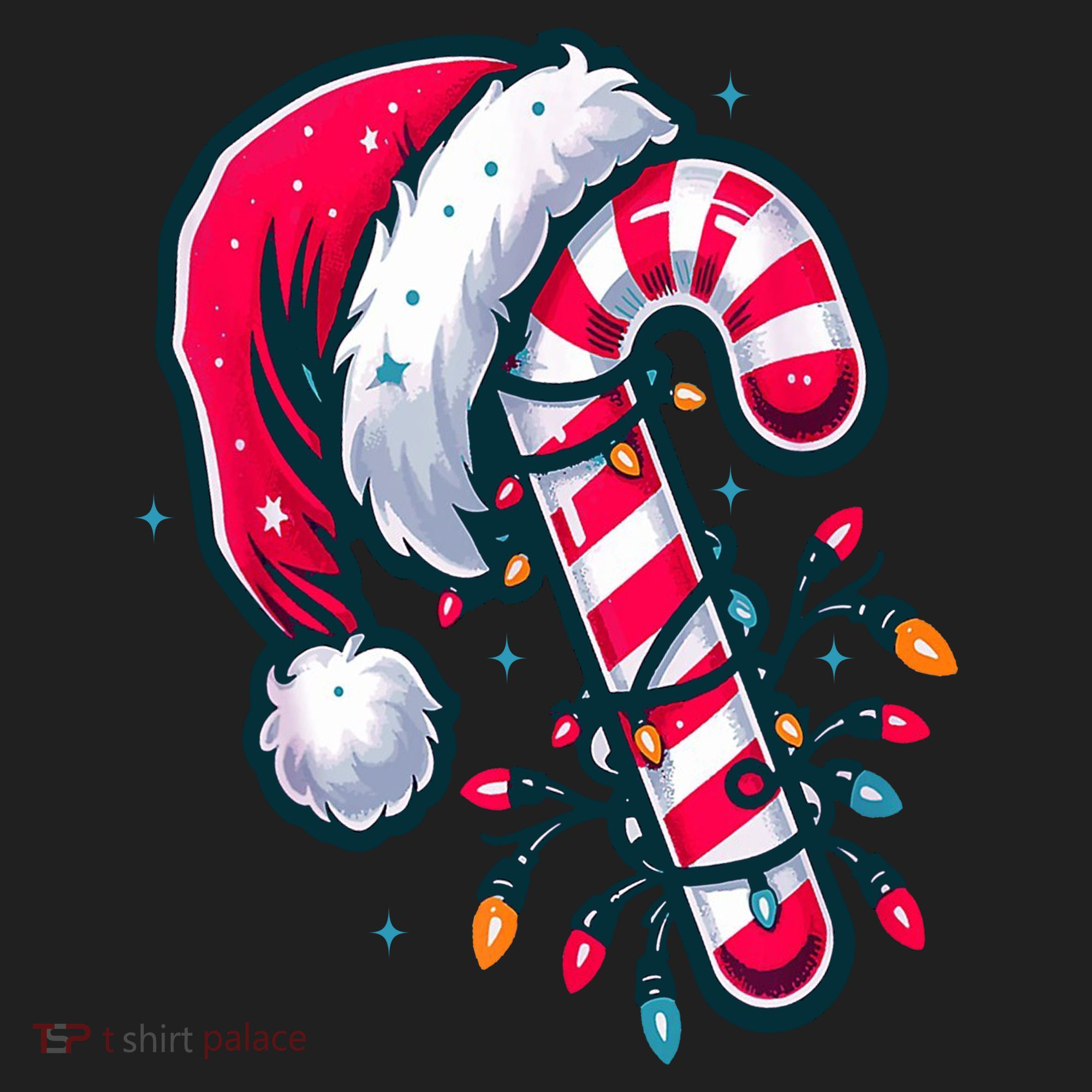 Candy Cane Christmas Lights Holiday Tumbler