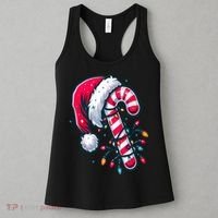 Candy Cane Christmas Lights Holiday Women's Tank Top thumb 3