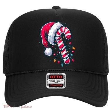 Candy Cane Christmas Lights Holiday Hat