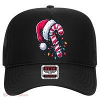 Candy Cane Christmas Lights Holiday Hat thumb 0