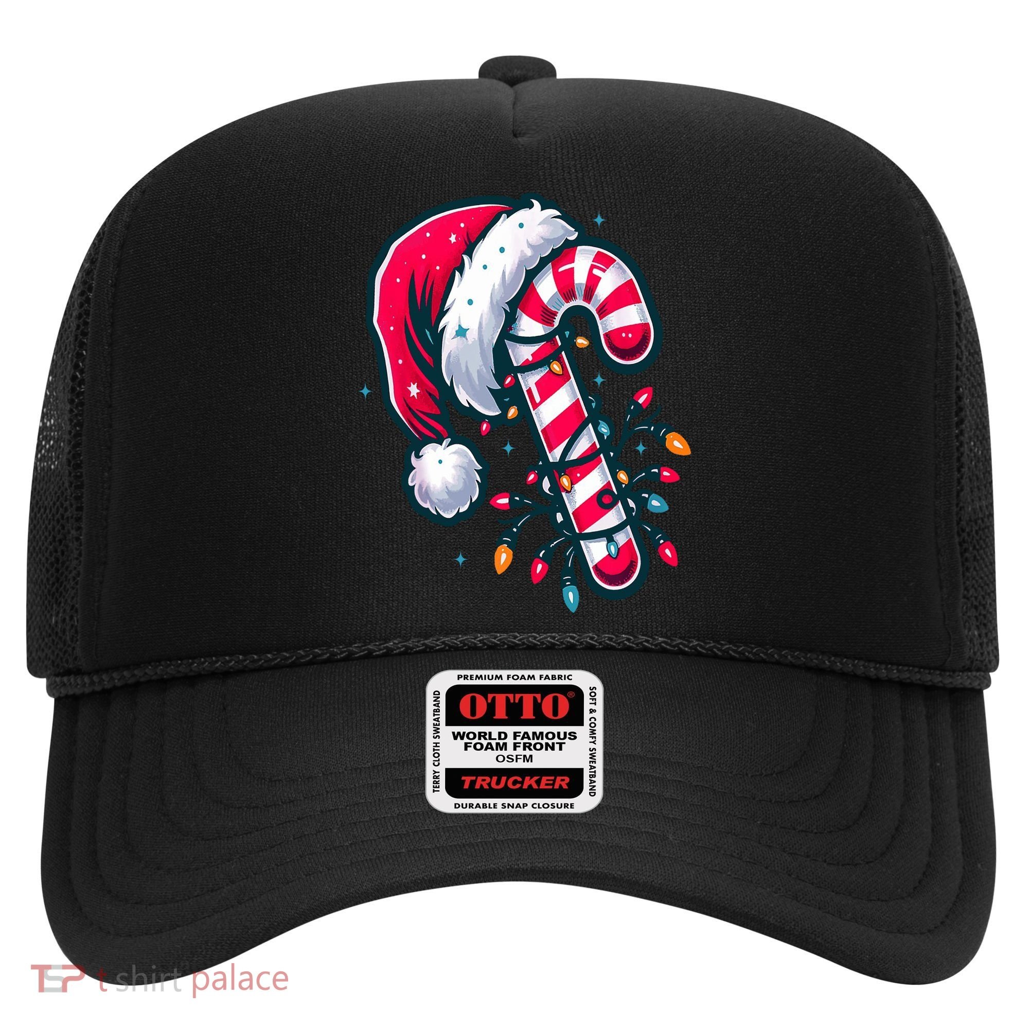 Candy Cane Christmas Lights Holiday Hat