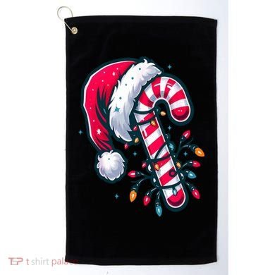 Candy Cane Christmas Lights Holiday Golf Towel