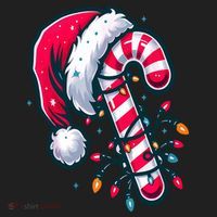 Candy Cane Christmas Lights Holiday Golf Towel thumb 3