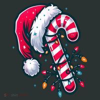 Candy Cane Christmas Lights Holiday Infant Baby Jersey Bodysuit thumb 2