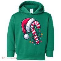 Candy Cane Christmas Lights Holiday Toddler Hoodie thumb 0